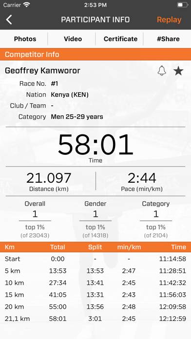 Copenhagen Half Marathon App skärmdump #3