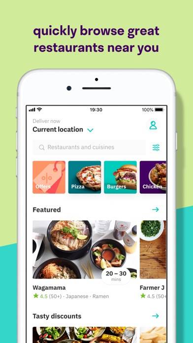 Deliveroo: Food Delivery App Schermata dell'app #2