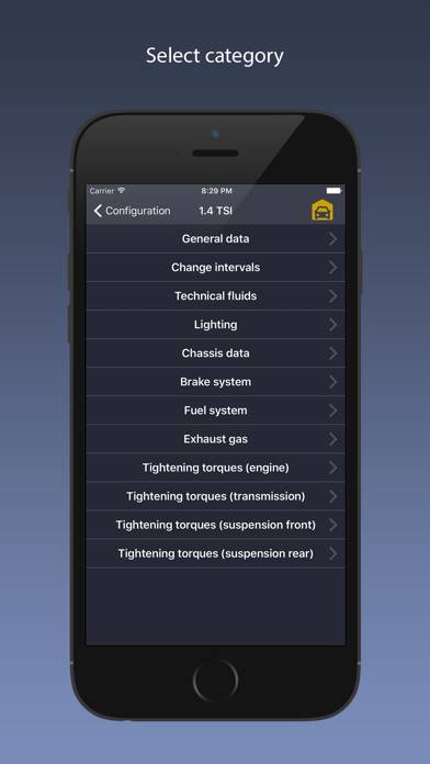 TechApp for SEAT Captura de pantalla de la aplicación #3