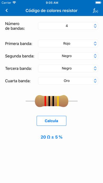 Cálculos Eléctricos PRO Schermata dell'app #4