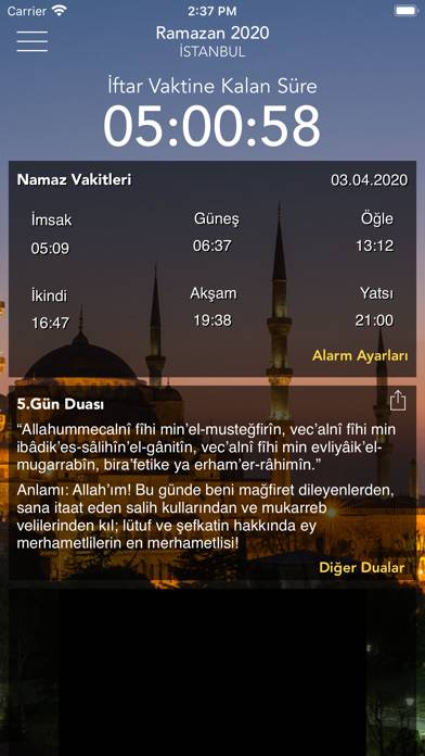 Ramazan 2022 İmsakiye screenshot #1