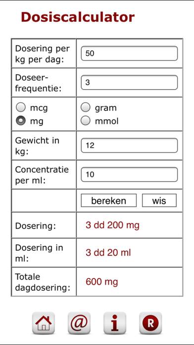Dosiscalculator App-Screenshot #3