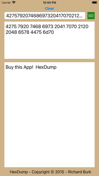 HexDump Captura de pantalla de la aplicación #2