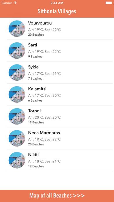 Sithonia Beaches App skärmdump