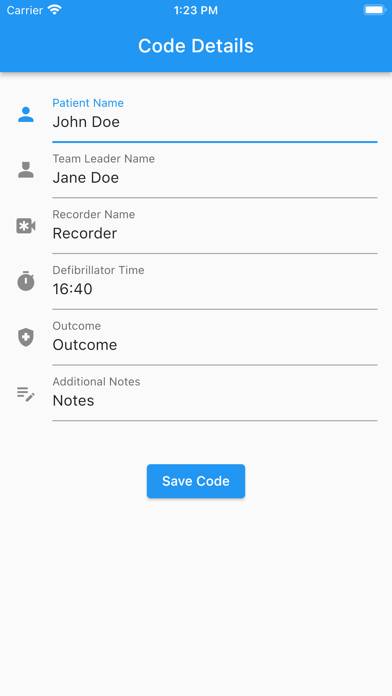 Code Blue: CPR Event Timer App-Screenshot #4