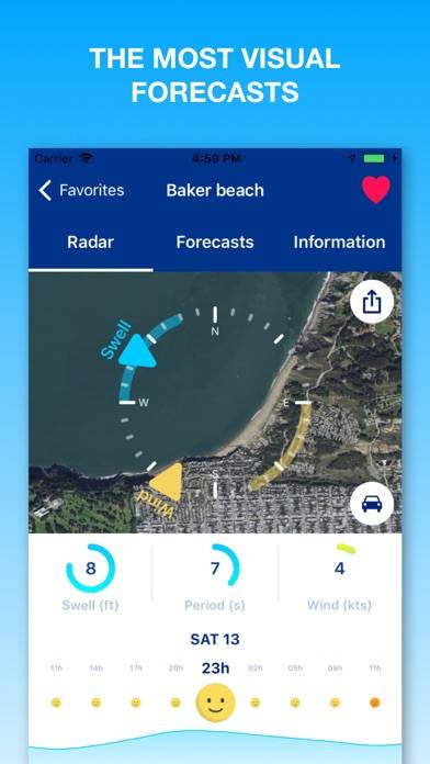 Weesurf, wave & wind forecast Capture d'écran de l'application #1