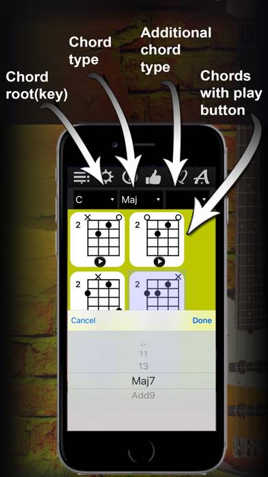 Bass Chords Compass Capture d'écran de l'application #3