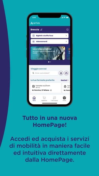 Arriva MyPay Schermata dell'app