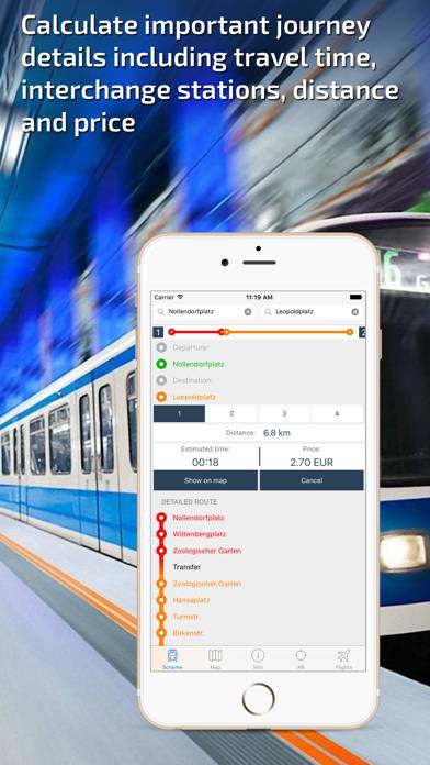 Berlin U-Bahn Guide and Route Planner App skärmdump #3