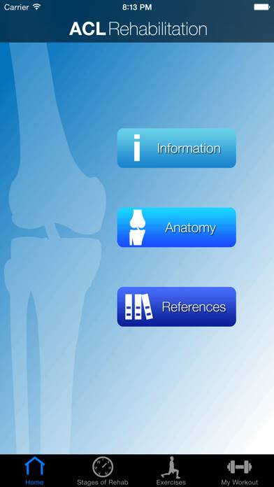 ACL Rehab App-Screenshot