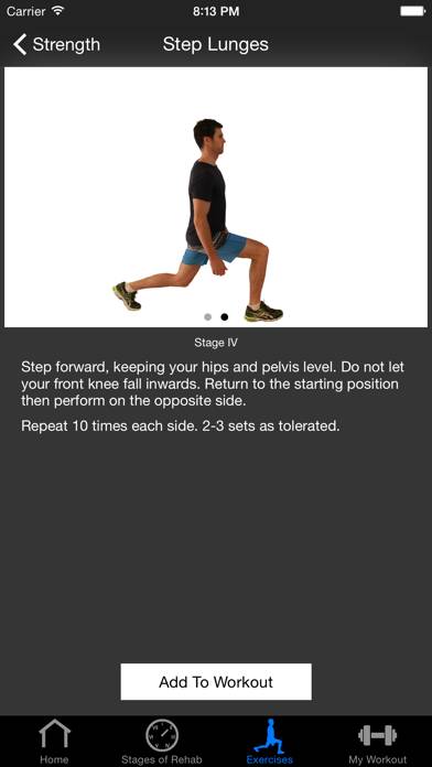 ACL Rehab App-Screenshot