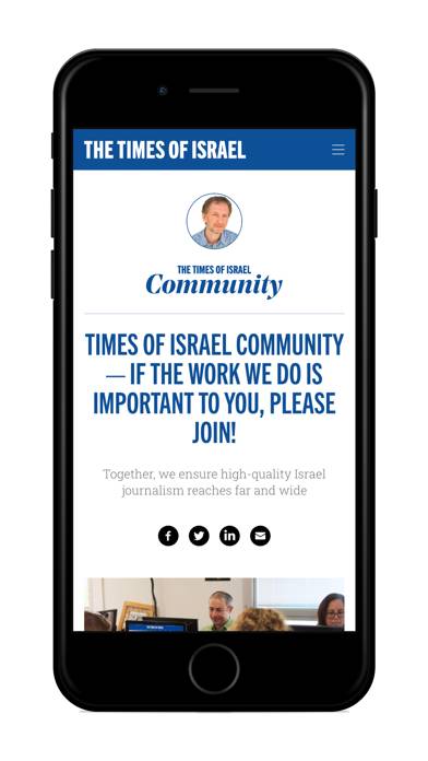 The Times of Israel App skärmdump #4