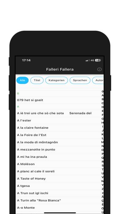 Falleri Fallera App-Screenshot
