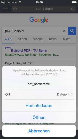 Private Browser Deluxe Bildschirmfoto