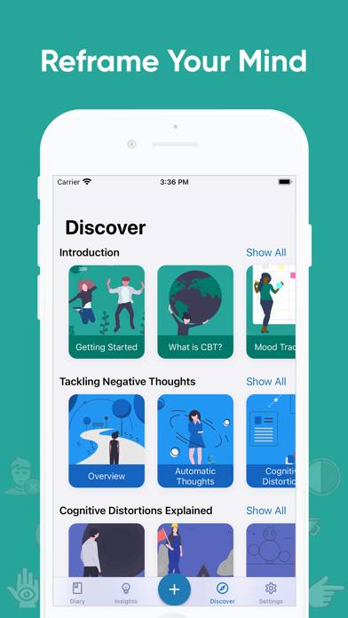 Clarity: CBT Self Help Journal App screenshot