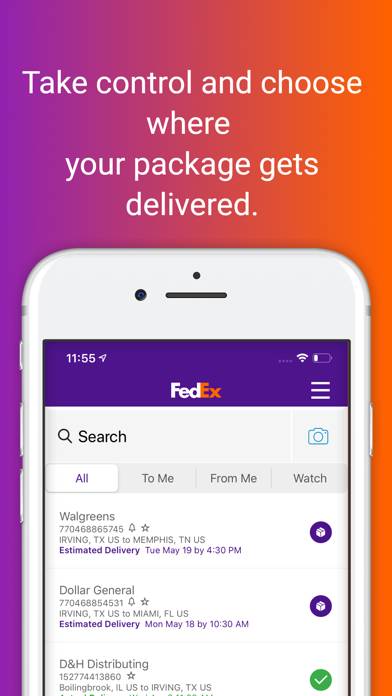 FedEx Mobile App screenshot