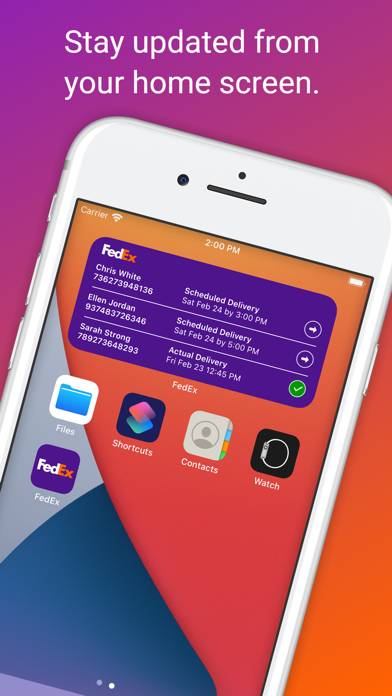 FedEx Mobile App screenshot