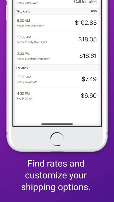 FedEx Mobile App screenshot