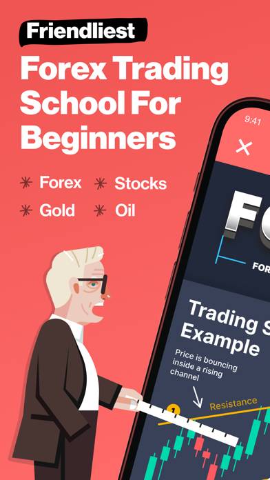 Forex Trading School & Game App screenshot #1
