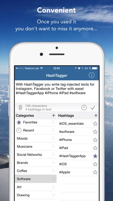 HashTagger Captura de pantalla de la aplicación #1