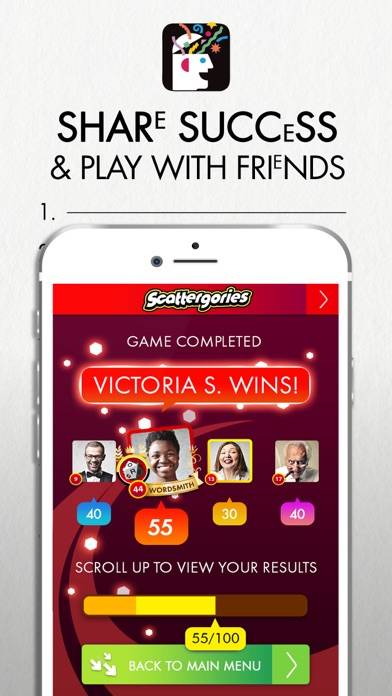 Scattergories game screenshot