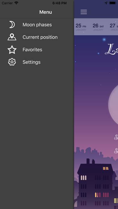 The Moon phases Captura de pantalla de la aplicación #3