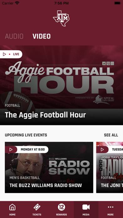 12th Man Mobile App screenshot
