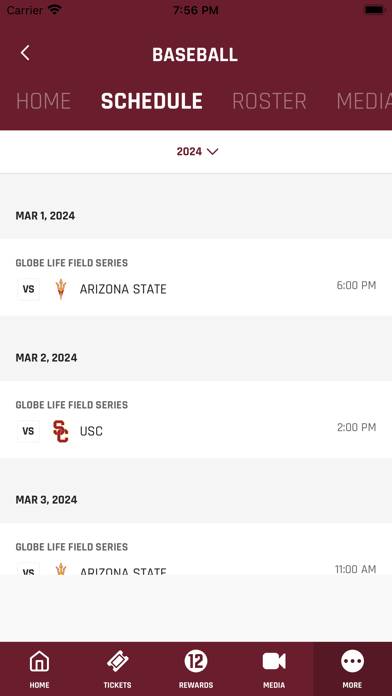 12th Man Mobile App screenshot