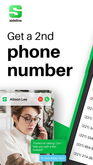 SidelineReal 2nd Phone Number App screenshot #1