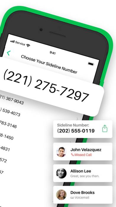 SidelineReal 2nd Phone Number App screenshot #2