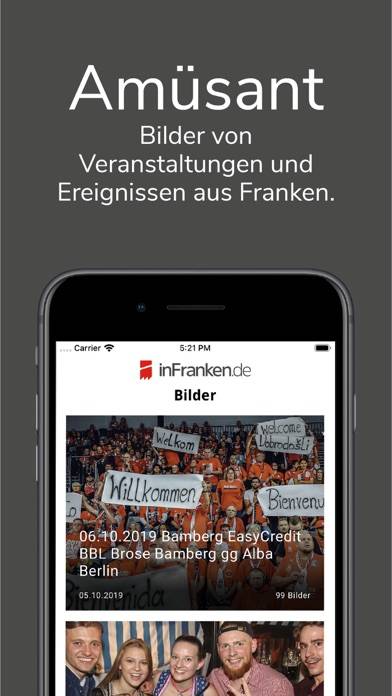 InFranken.de App-Screenshot