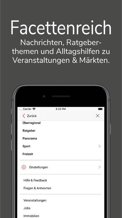 InFranken.de App-Screenshot