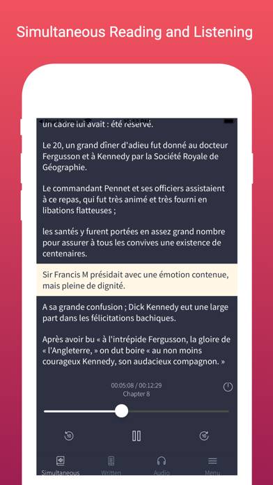 French Reading and Audio Books Captura de pantalla de la aplicación #3