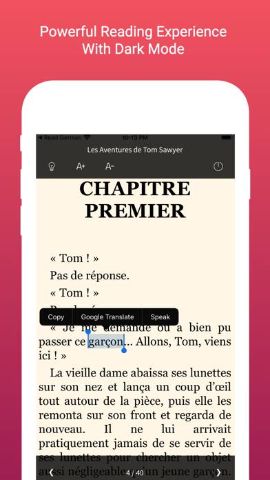 French Reading and Audio Books Captura de pantalla de la aplicación #4