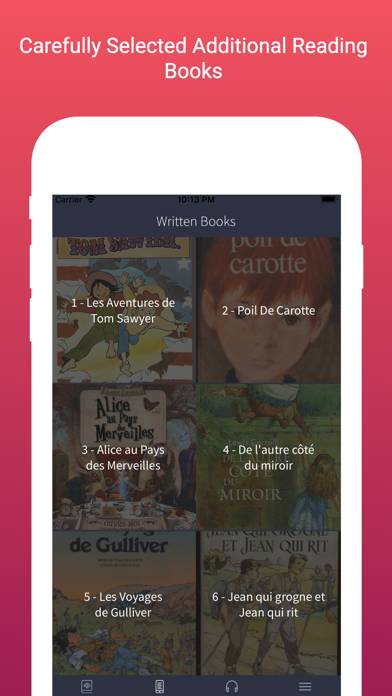 Libros audiolibros en francés Captura de pantalla de la aplicación