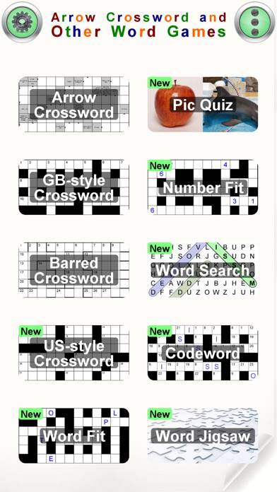 Arrow Crossword & Other Games App screenshot #1