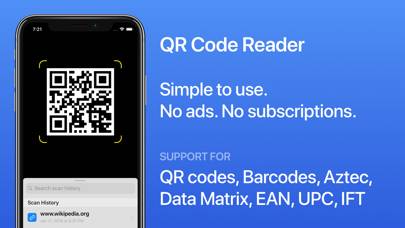 QR Code Reader for iOS Captura de pantalla de la aplicación #1