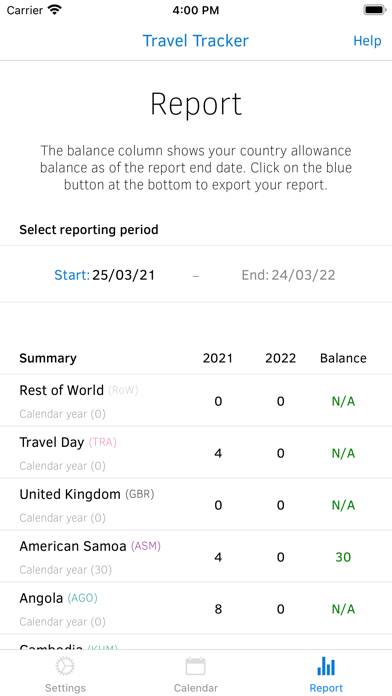Travel Tracker Capture d'écran de l'application #2