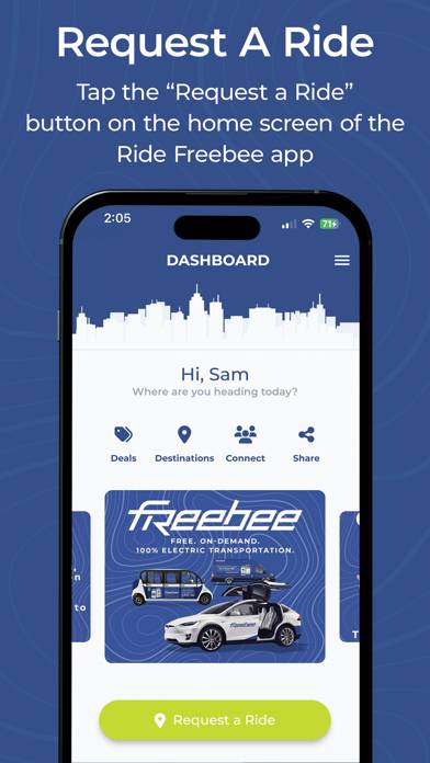 Ride Freebee App screenshot #1