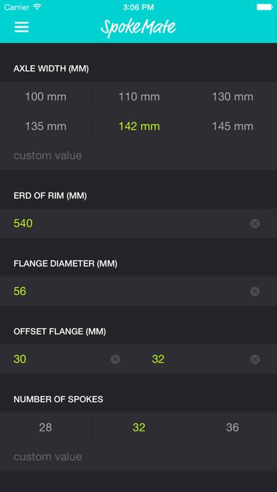 SpokeMate: Spoke-Length Calculator App-Screenshot #2