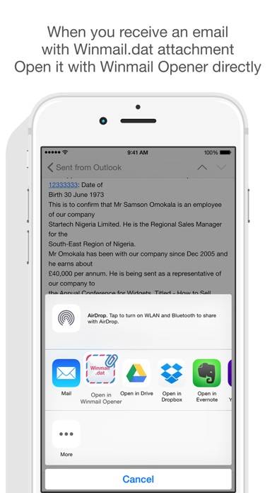 Winmail Opener App screenshot #1