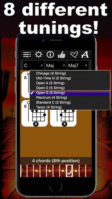 Banjo Chords Compass Capture d'écran de l'application #2