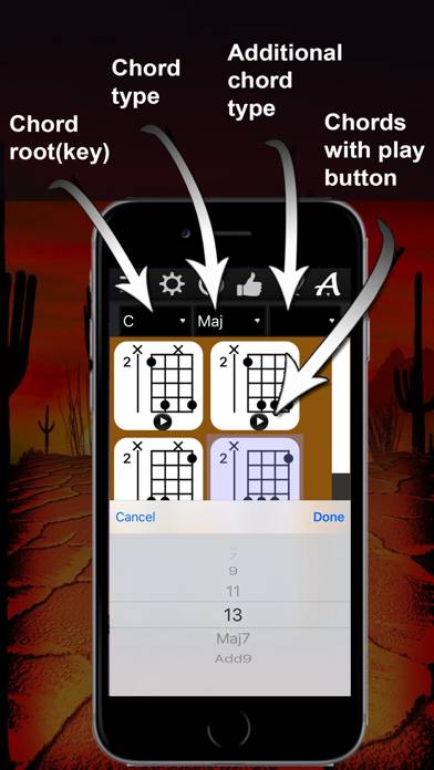 Banjo Chords Compass Capture d'écran de l'application #3