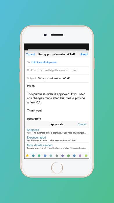Crisp Email Template Keyboard App screenshot #3