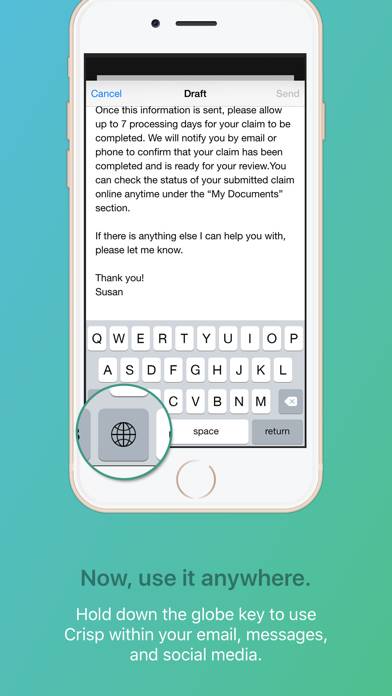 Crisp Email Template Keyboard App screenshot #4