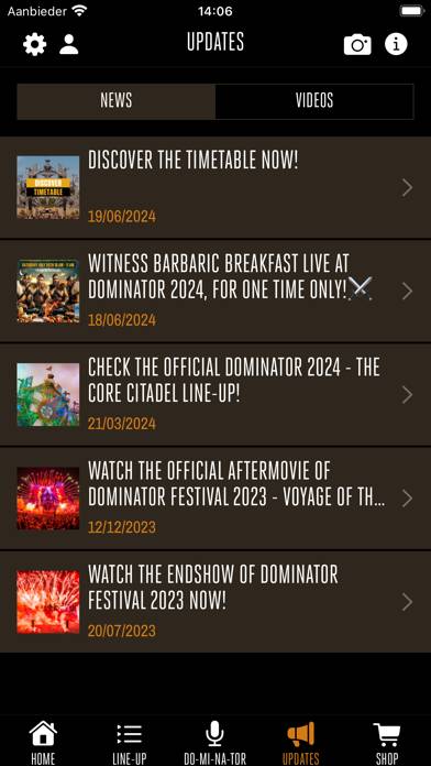 Dominator Festival App-Screenshot #4