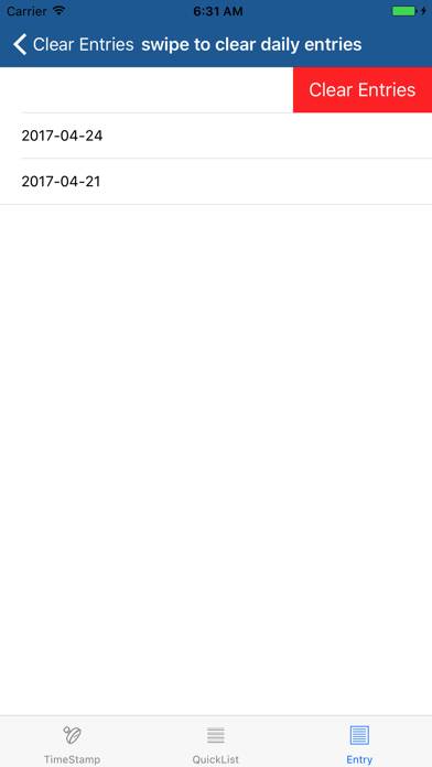 Easy Timestamp App skärmdump