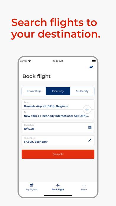 Brussels Airlines App screenshot #4