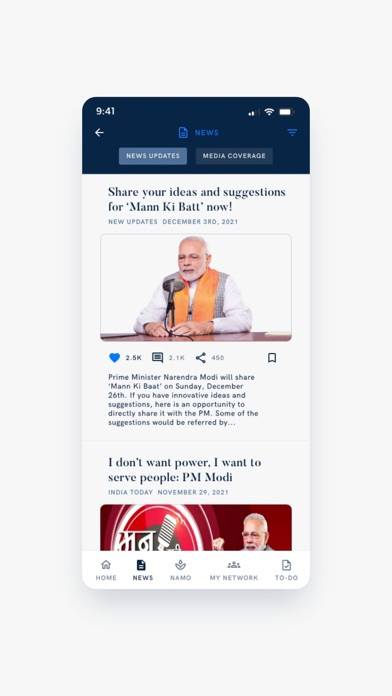 Narendra Modi App screenshot