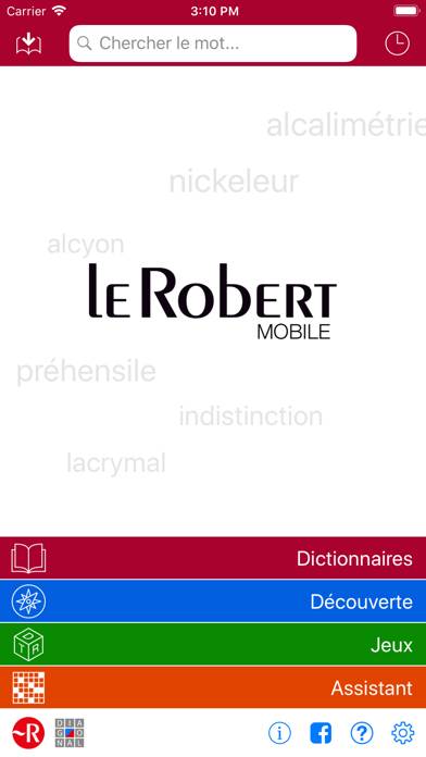 Dictionnaire Le Robert Mobile Captura de pantalla de la aplicación #1